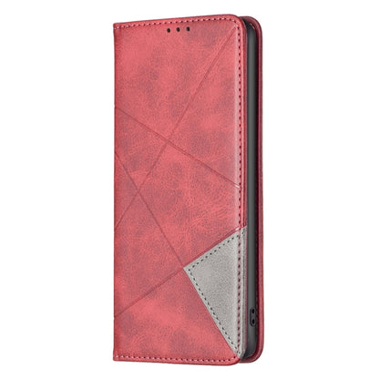 For Xiaomi Redmi K70 / K70 Pro Rhombus Texture Magnetic Leather Phone Case(Red) - K70 Pro Cases by buy2fix | Online Shopping UK | buy2fix