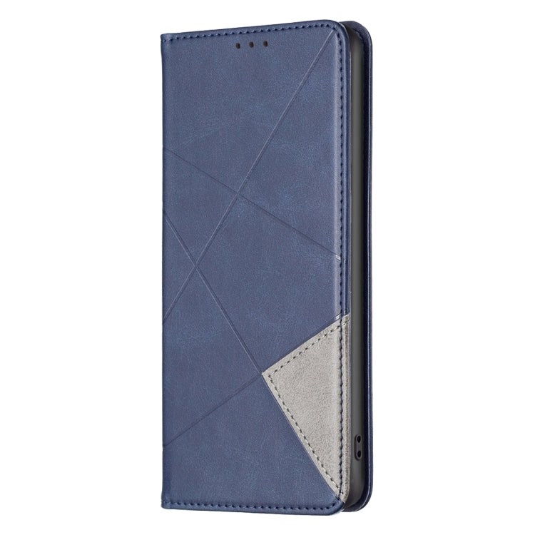 For Xiaomi Redmi K70E Rhombus Texture Magnetic Leather Phone Case(Blue) - K70E Cases by buy2fix | Online Shopping UK | buy2fix