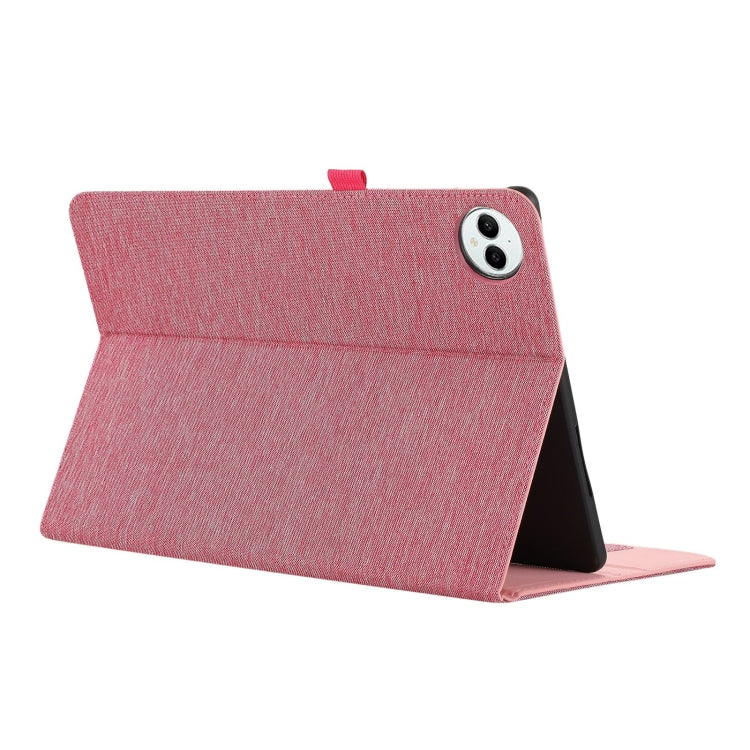 For Huawei MatePad Pro 12.2 2024 Fabric Leather Tablet Case(Rose Red) - Huawei by buy2fix | Online Shopping UK | buy2fix