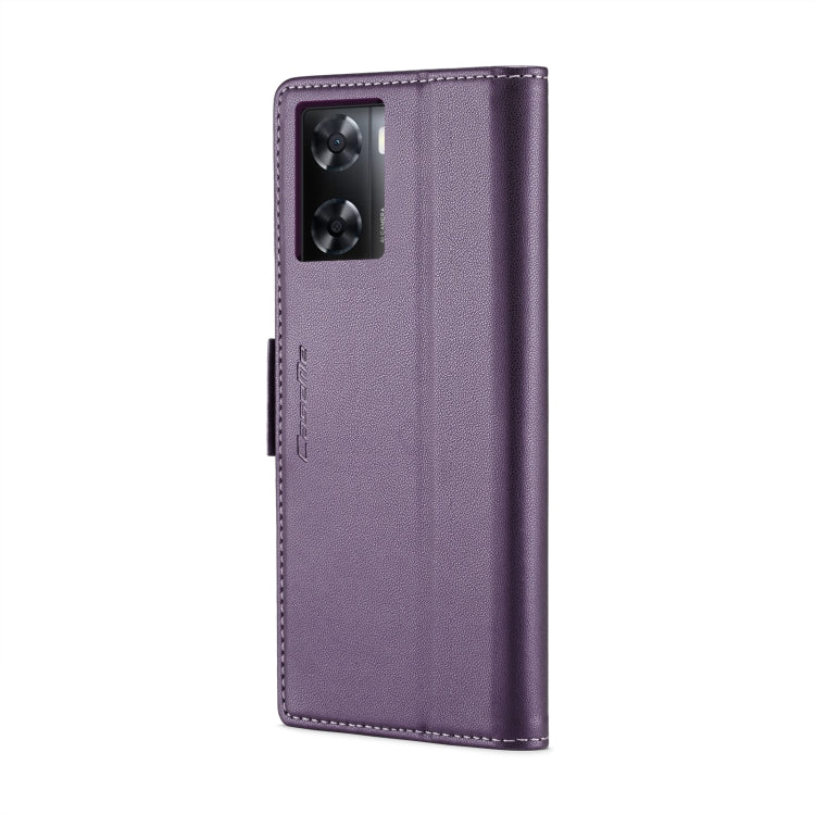 For OPPO A77 4G Global / A57e 4G CaseMe 023 Butterfly Buckle Litchi Texture RFID Anti-theft Leather Phone Case(Pearly Purple) - OPPO Cases by CaseMe | Online Shopping UK | buy2fix