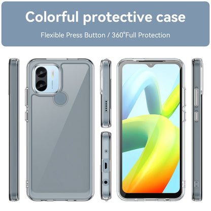 For Xiaomi Poco C50 Colorful Series Acrylic Hybrid TPU Phone Case(Transparent) - Xiaomi Cases by buy2fix | Online Shopping UK | buy2fix