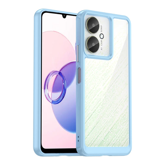 For Xiaomi Poco C65 Colorful Series Acrylic Hybrid TPU Phone Case(Blue) - Xiaomi Cases by buy2fix | Online Shopping UK | buy2fix