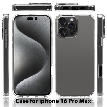 For iPhone 16 Pro Max Scratchproof Acrylic TPU Phone Case(Black) - iPhone 16 Pro Max Cases by buy2fix | Online Shopping UK | buy2fix