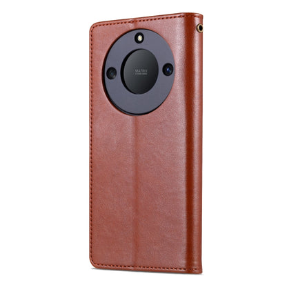 For Honor X50 AZNS Sheepskin Texture Flip Leather Phone Case(Brown) - Honor Cases by AZNS | Online Shopping UK | buy2fix