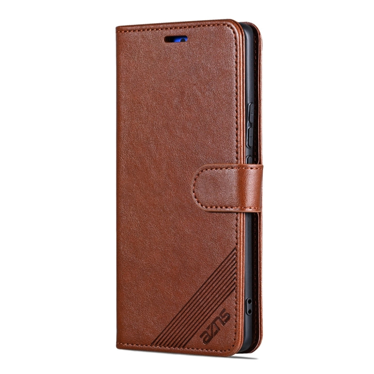 For Honor 100 Pro AZNS Sheepskin Texture Flip Leather Phone Case(Brown) - Honor Cases by AZNS | Online Shopping UK | buy2fix