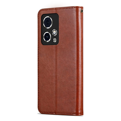 For Honor 90 GT AZNS Sheepskin Texture Flip Leather Phone Case(Brown) - Honor Cases by AZNS | Online Shopping UK | buy2fix