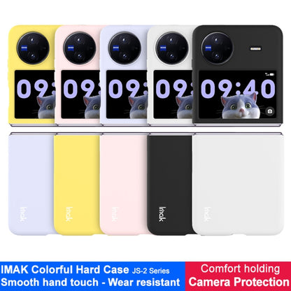For vivo X Flip IMAK JS-2 Series Colorful PC Case(Yellow) - vivo Cases by imak | Online Shopping UK | buy2fix