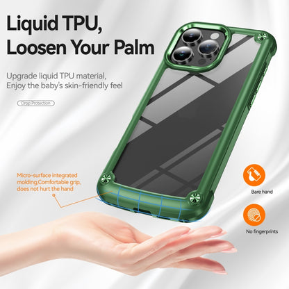 For iPhone 16 Pro Max TPU + PC Lens Protection Phone Case(Green) - iPhone 16 Pro Max Cases by buy2fix | Online Shopping UK | buy2fix