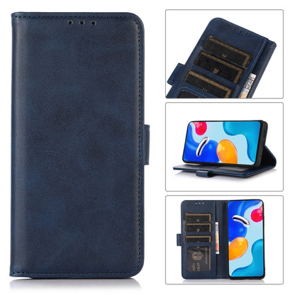 For iPhone 16 Pro Max Cow Texture Leather Phone Case(Blue) - iPhone 16 Pro Max Cases by buy2fix | Online Shopping UK | buy2fix