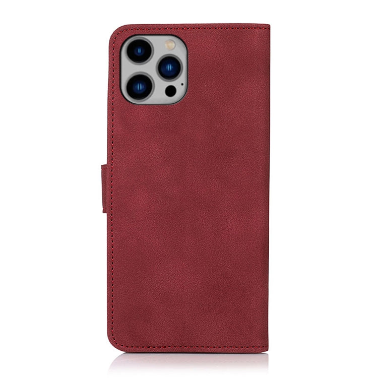 For iPhone 16 Pro KHAZNEH Matte Texture Leather Phone Case(Red) - iPhone 16 Pro Cases by buy2fix | Online Shopping UK | buy2fix