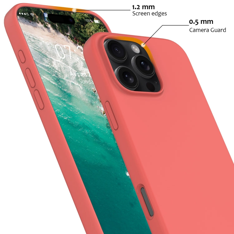 For iPhone 16 Pro Max Shockproof Silicone Magsafe Phone Case(Pink Orange) - iPhone 16 Pro Max Cases by buy2fix | Online Shopping UK | buy2fix