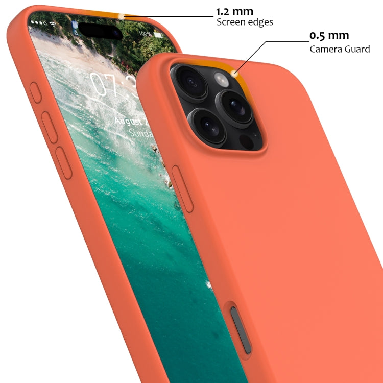 For iPhone 16 Pro Max Shockproof Silicone Magsafe Phone Case(Gold Orange) - iPhone 16 Pro Max Cases by buy2fix | Online Shopping UK | buy2fix