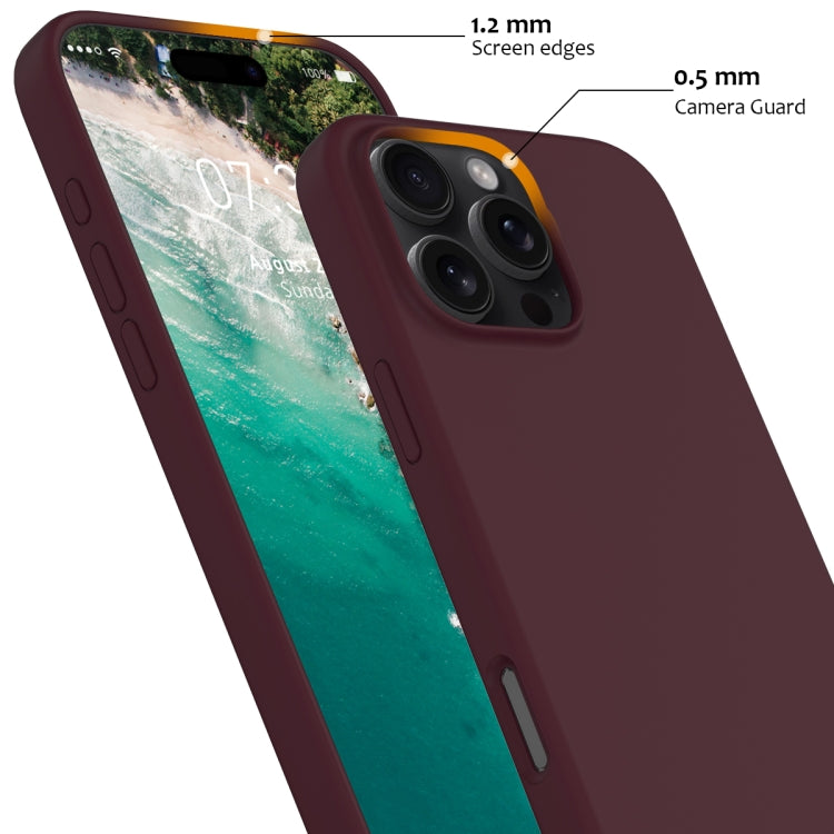 For iPhone 16 Pro Max Shockproof Silicone Magsafe Phone Case(Plum Color) - iPhone 16 Pro Max Cases by buy2fix | Online Shopping UK | buy2fix