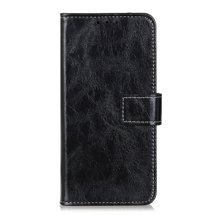 For iPhone 16 Pro Max Retro Crazy Horse Texture Horizontal Flip Leather Phone Case(Black) - iPhone 16 Pro Max Cases by buy2fix | Online Shopping UK | buy2fix