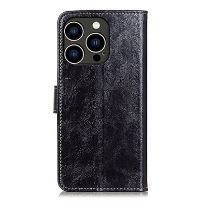 For iPhone 16 Pro Max Retro Crazy Horse Texture Horizontal Flip Leather Phone Case(Black) - iPhone 16 Pro Max Cases by buy2fix | Online Shopping UK | buy2fix