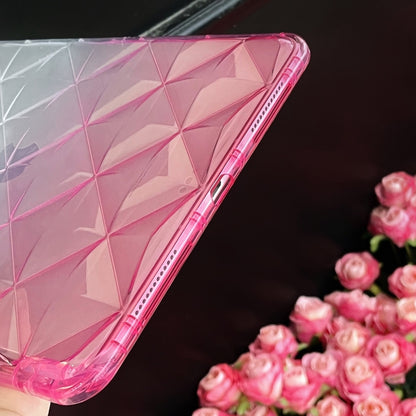 For iPad Air 11 2024 / iPad Pro 11 Gradient Diamond Plaid TPU Tablet Case(Gradient Pink) - iPad Pro 11 (2022/2021) Cases by buy2fix | Online Shopping UK | buy2fix