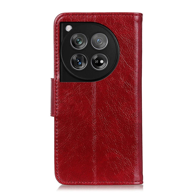 For OnePlus 12 Nappa Texture Leather Phone Case(Red) - OnePlus Cases by buy2fix | Online Shopping UK | buy2fix