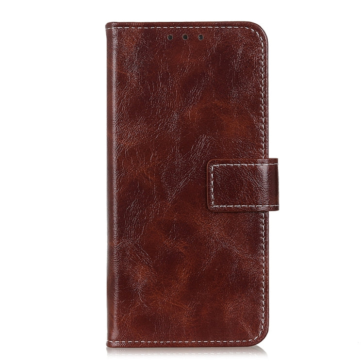 For OnePlus 12 Retro Crazy Horse Texture Leather Phone Case(Brown) - OnePlus Cases by buy2fix | Online Shopping UK | buy2fix