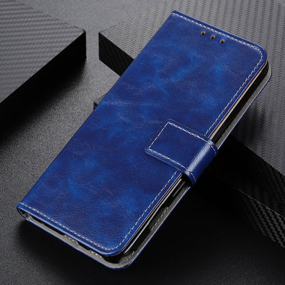 For OnePlus 12 Retro Crazy Horse Texture Leather Phone Case(Blue) - OnePlus Cases by buy2fix | Online Shopping UK | buy2fix