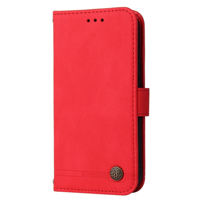 For iPhone 16 Plus Skin Feel Life Tree Leather Phone Case(Red) - iPhone 16 Plus Cases by buy2fix | Online Shopping UK | buy2fix