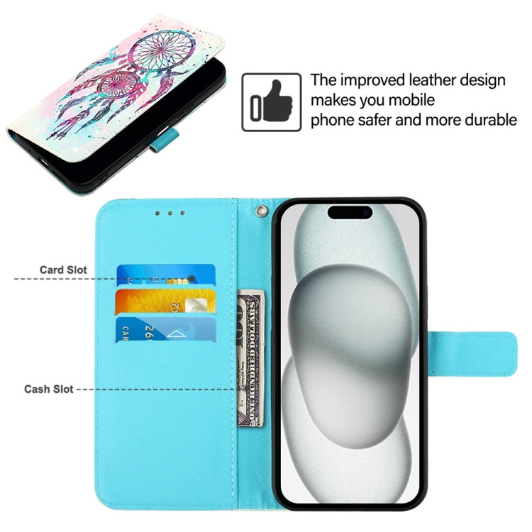 For iPhone 16 Pro Max 3D Painting Horizontal Flip Leather Phone Case(Color Drop Wind Chimes) - iPhone 16 Pro Max Cases by buy2fix | Online Shopping UK | buy2fix