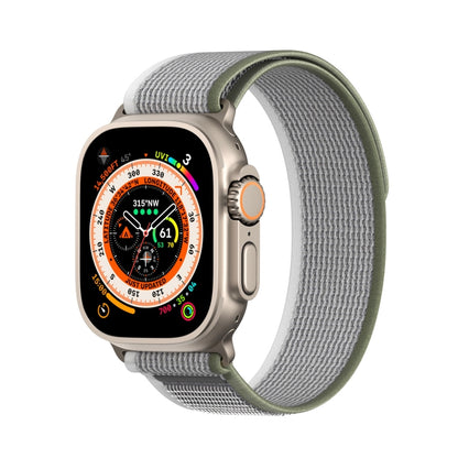 For Apple Watch 42mm DUX DUCIS YJ Series Nylon Watch Band(Green Grey) - Watch Bands by DUX DUCIS | Online Shopping UK | buy2fix