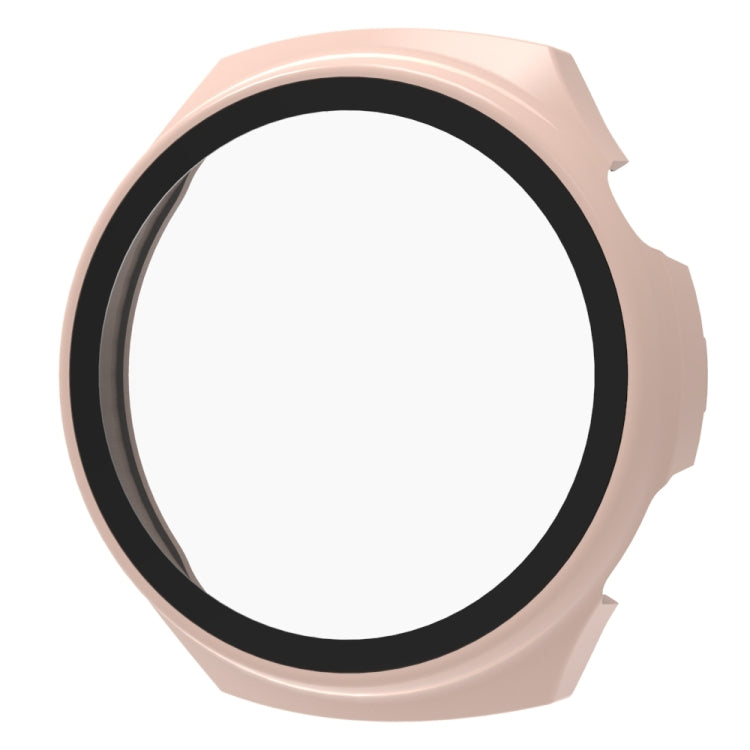 For Huawei Watch 4 Tempered Film + PC Integrated Watch Protective Case(Pink) - Watch Cases by buy2fix | Online Shopping UK | buy2fix