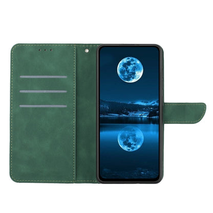 For OnePlus 12 5G Global Stitching Embossed Leather Phone Case(Green) - OnePlus Cases by buy2fix | Online Shopping UK | buy2fix