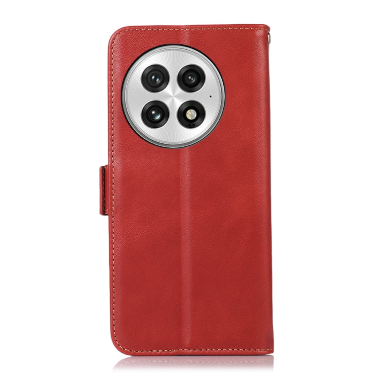 For OnePlus Nord 13 Magnetic Crazy Horse Texture Genuine Leather RFID Phone Case(Red) - OnePlus Cases by buy2fix | Online Shopping UK | buy2fix