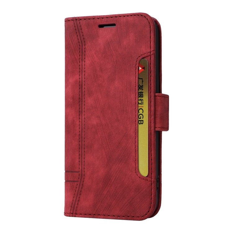 For Samsung Galaxy S24 Ultra BETOPNICE Dual-side Buckle Leather Phone Case(Red) - Galaxy Phone Cases by BETOPNICE | Online Shopping UK | buy2fix