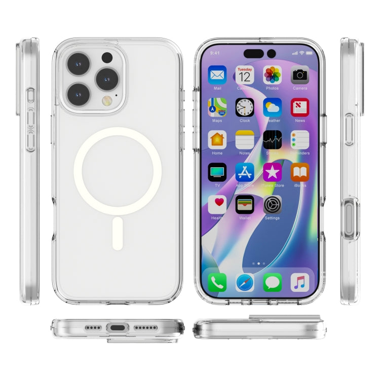 For iPhone 16 Pro Max Terminator Style Transparent MagSafe Magnetic Phone Case(Transparent) - iPhone 16 Pro Max Cases by buy2fix | Online Shopping UK | buy2fix