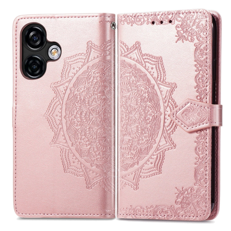 For Ulefone Note 16 Pro Mandala Flower Embossed Leather Phone Case(Rose Gold) - Ulefone Cases by buy2fix | Online Shopping UK | buy2fix