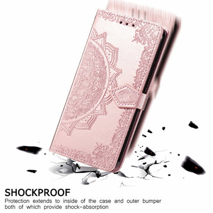 For Ulefone Note 16 Pro Mandala Flower Embossed Leather Phone Case(Rose Gold) - Ulefone Cases by buy2fix | Online Shopping UK | buy2fix