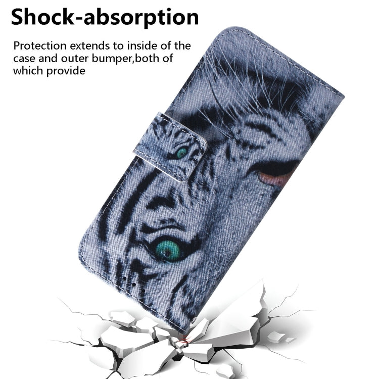 For iPhone 16 Pro Max Coloured Drawing Flip Leather Phone Case(Tiger) - iPhone 16 Pro Max Cases by buy2fix | Online Shopping UK | buy2fix