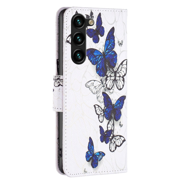 For Samsung Galaxy S24+ 5G Colored Drawing Pattern Leather Phone Case(Butterflies) - Galaxy S24+ 5G Cases by buy2fix | Online Shopping UK | buy2fix