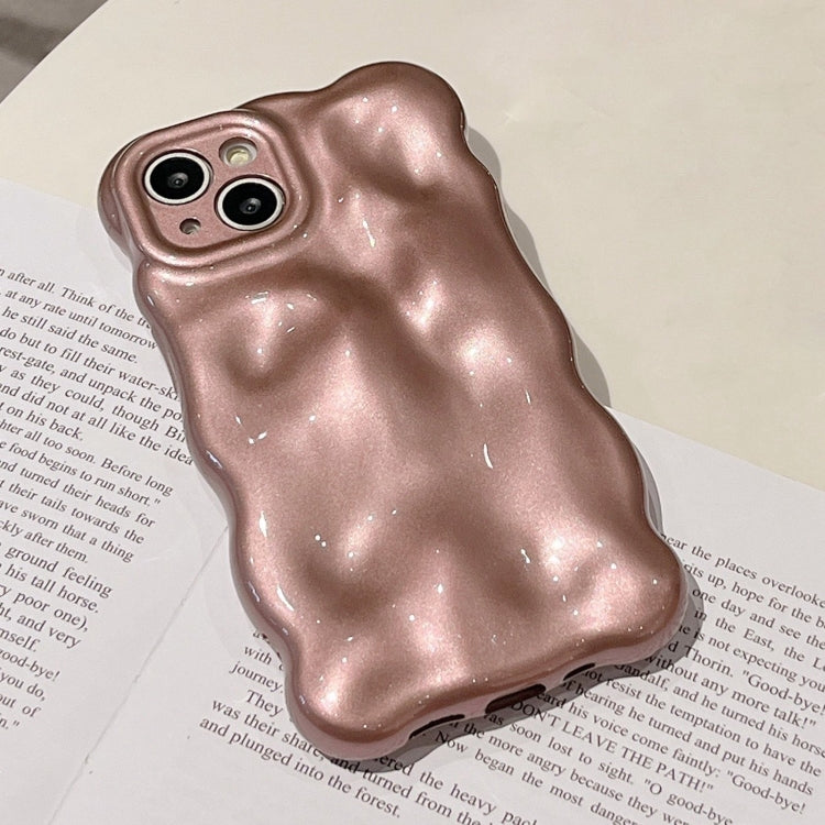 For iPhone 16 Pro Wave Bubbles TPU Phone Case(Pearlescent Brown) - iPhone 16 Pro Cases by buy2fix | Online Shopping UK | buy2fix