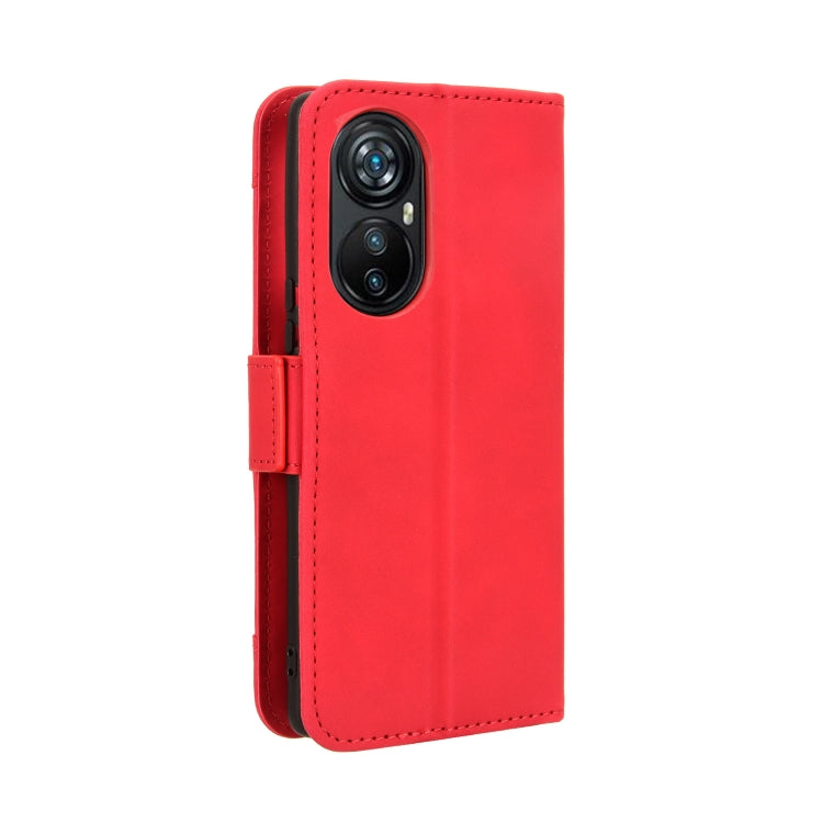 For Blackview A200 Pro Skin Feel Calf Texture Card Slots Leather Phone Case(Red) - More Brand by buy2fix | Online Shopping UK | buy2fix