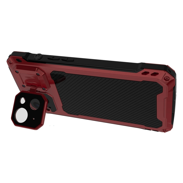 For iPhone 14 LK MagSafe Shockproof Life Waterproof Dustproof Metal Phone Case(Red) - iPhone 14 Cases by buy2fix | Online Shopping UK | buy2fix