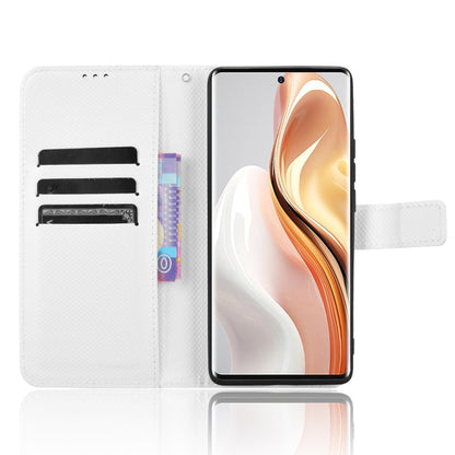 For Ulefone Note 17 Pro Diamond Texture Leather Phone Case(White) - Ulefone Cases by buy2fix | Online Shopping UK | buy2fix