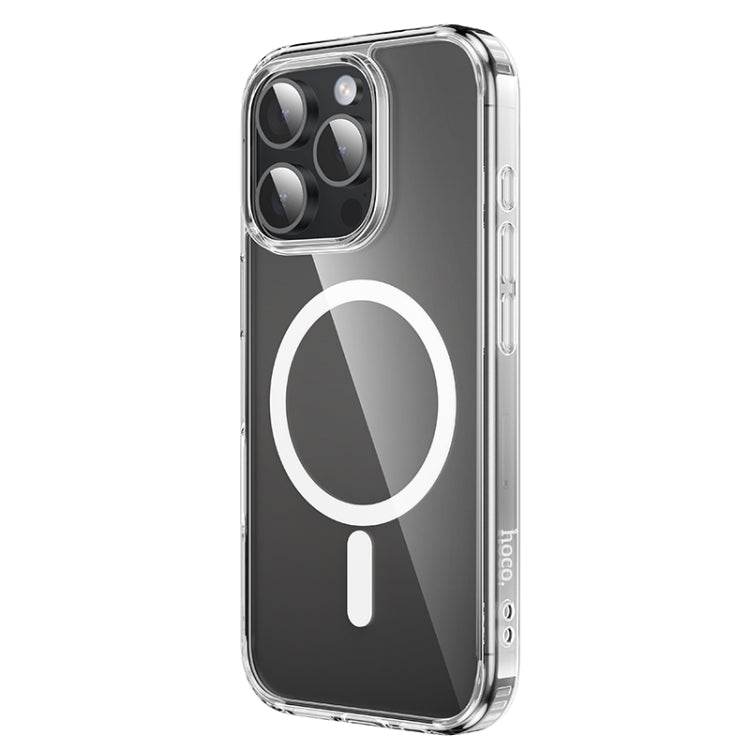 For iPhone 16 Pro hoco MagSafe Magnetic Series Airbag Shockproof Phone Case(Transparent) - iPhone 16 Pro Cases by hoco | Online Shopping UK | buy2fix