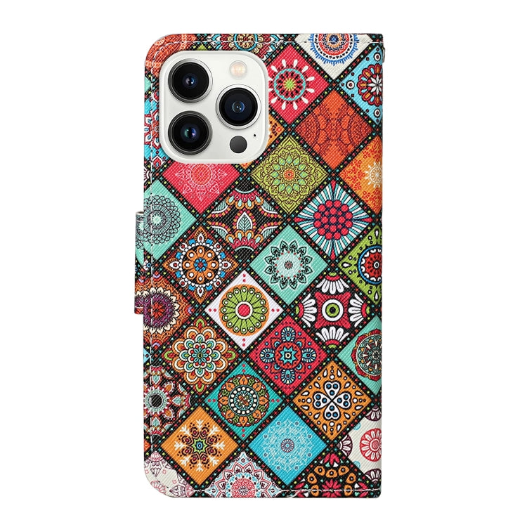 For iPhone 16 Pro Max 3D Colored Drawing Flip Leather Phone Case(Ethnic Totem) - iPhone 16 Pro Max Cases by buy2fix | Online Shopping UK | buy2fix