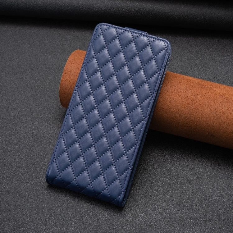 For Xiaomi 13 Pro Diamond Lattice Vertical Flip Leather Phone Case(Blue) - 13 Pro Cases by buy2fix | Online Shopping UK | buy2fix