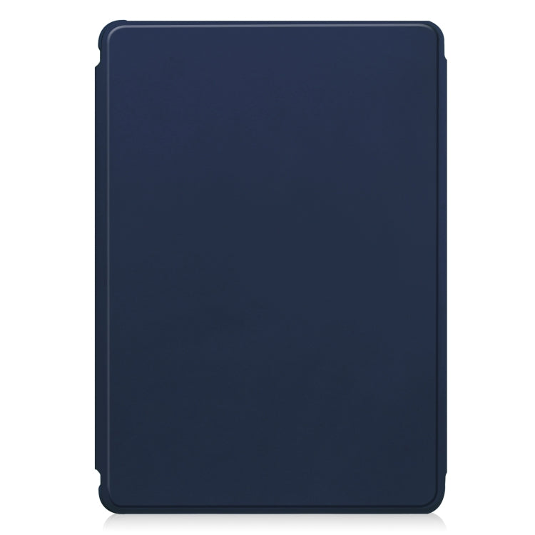 For Samsung Galaxy Tab S9 FE+ 360 Rotation Transparent Smart Leather Case(Dark Blue) - Galaxy Tab S9 FE+ by buy2fix | Online Shopping UK | buy2fix