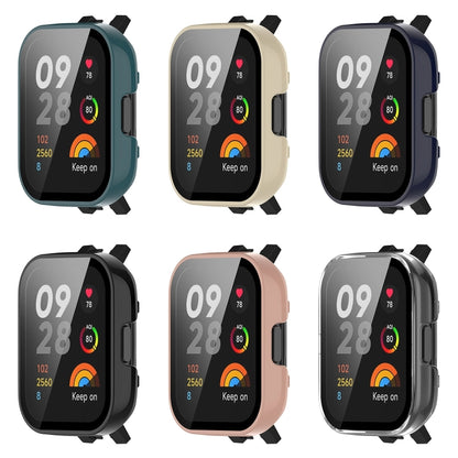 For Redmi Watch 3 Lite / Redmi Watch 3 Active PC + Tempered Film Integrated Watch Protective Case(Transparent) - Watch Cases by buy2fix | Online Shopping UK | buy2fix