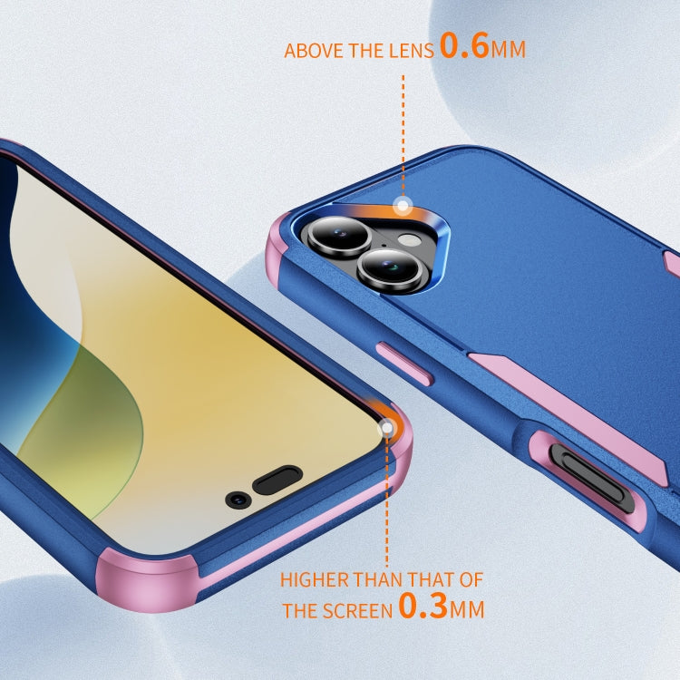 For iPhone 16 Commuter Shockproof TPU + PC Phone Case(Royal Blue+Pink) - iPhone 16 Cases by buy2fix | Online Shopping UK | buy2fix