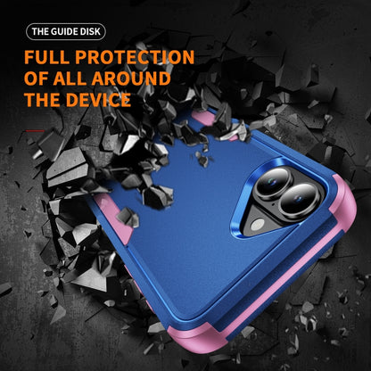 For iPhone 16 Commuter Shockproof TPU + PC Phone Case(Royal Blue+Pink) - iPhone 16 Cases by buy2fix | Online Shopping UK | buy2fix