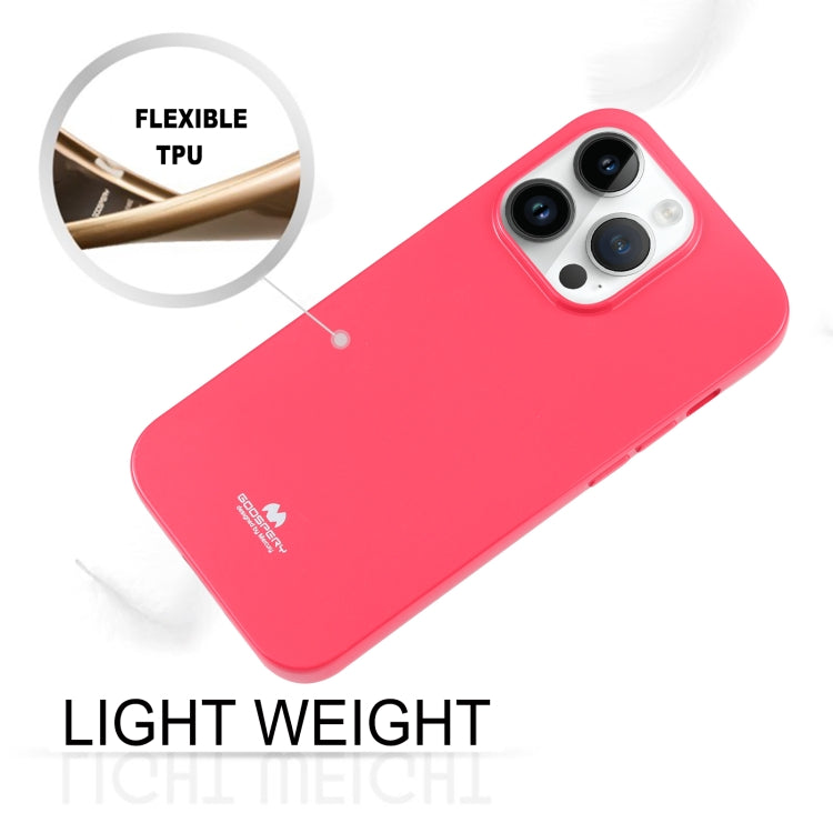 For iPhone 15 Pro Max GOOSPERY PEARL JELLY Shockproof TPU Phone Case(Rose Red) - iPhone 15 Pro Max Cases by GOOSPERY | Online Shopping UK | buy2fix