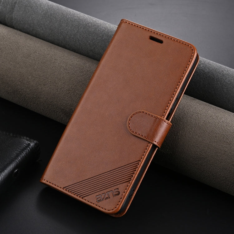 For Huawei Enjoy 70 AZNS Sheepskin Texture Flip Leather Phone Case(Brown) - Huawei Cases by AZNS | Online Shopping UK | buy2fix