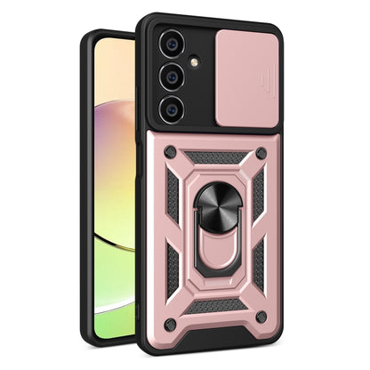 For Samsung Galaxy A05s Sliding Camera Cover Design TPU+PC Phone Case(Rose Gold) - Galaxy Phone Cases by buy2fix | Online Shopping UK | buy2fix