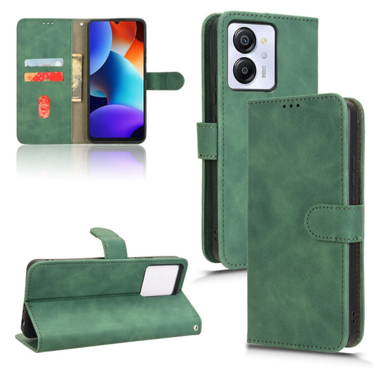 For Blackview Oscal Modern 8 / Color 8 Skin Feel Magnetic Flip Leather Phone Case(Green) - More Brand by buy2fix | Online Shopping UK | buy2fix